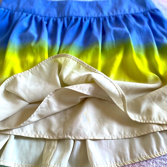 💙💛🤍JESSICA SIMPSON 💙💛🤍Double layered ombré skirt in size 13/14. - Picture 2 of 12